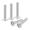 sourcing map Flanged Button Head Socket Cap Screws, 100 Pcs