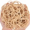 Foshine Rubber Bands 150Pcs Beige 4.8inch/12cm Big Wide 0.125inch/0.3cm Elastic