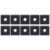 10Pcs Profile End Caps Aluminum Alloy Single Hole Cover Plate