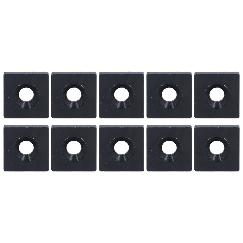 10Pcs Profile End Caps Aluminum Alloy Single Hole Cover Plate