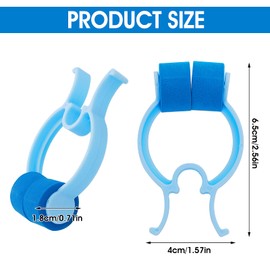 16 Stück Nasenklammern Nasenbluten Clips mit Gepolsterten Kunststoffschaum Nasenstopfenclips Notfall Unfall Hämostatische Nasenklammern