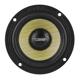 DS18 DXQ3.5 3.5" Midrange Speakers – Pair, 60W RMS, 120W Max, 4 Ohm, Yellow Straw + Composite Foam Cone, Neodymium Magnet, Shallow Mount Car Audio Upgrade, High Clarity & Durable Design