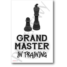 PosterEnvy Grand Master In Training Light - NEW chess POSTER