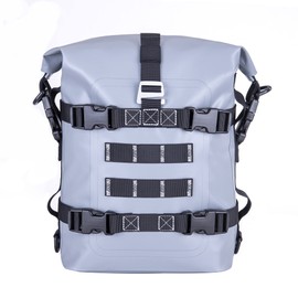 WILD HEART - Bolsa seca impermeable para motocicleta, bolsa de motocicleta utilizada como equipaje de motocicleta, silla de asiento trasero, guardabarros trasero, bolsa de herramientas laterales para moto ATV, Gris, 8l, Motocicleta