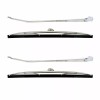 UAPAC Polished Stainless Steel Wiper Arm & Blade Kit For