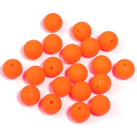 【B170】 Beads for DIY Projects: 15mm Round, Mixed Color, 30Qty PRINT, 50Qty SOLID Silicone Beads - B170:_YM372