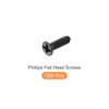 METALLIXITY Flat Head Machine Screws (M2 x 7mm) 150pcs, Carbon