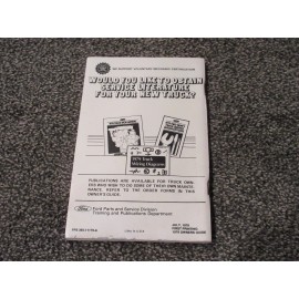 1979 FORD HEAVY TRUCK 800 900 8000 9000 SERIES OWNER’s GUIDE MANUAL ORIGINAL OEM