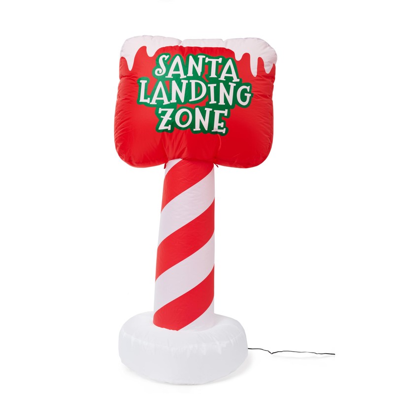HoliScapes® Vintage Santa Runway Lights with Santa Landing Zone Inflatable