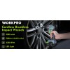 WORKPRO 1/2'' Cordless Impact Wrench Brushless 20V 1 Hour Fast