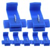 SQXBK Quick Splice Wire Connector 100PCS 18-14 AWG Blue Self-Stripping