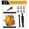 Yoursme for C7 Injector Sleeve Cup Removal Installation Tool with