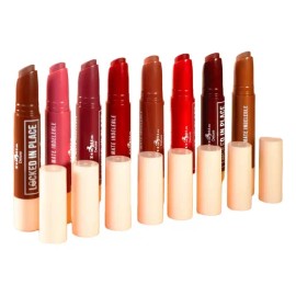 Gama 8 Labiales Locked In Place Matte Lippies Italia Deluxe                                                                                           