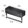 Yomjarl Strong Magnetic Paper Towel Holder for Refrigerator with Shelf,