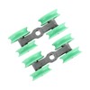 2Pcs UShaped Wheels Stainless Steel 4Wheel Small Rollers Shower Door