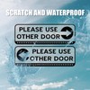 4stk Please Use Other Door Schild, 30x10cm Statisch Haftend Bitte