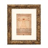 Eitida 8x10 in Rustic Gold Ornate Classic Picture Frame, Matted