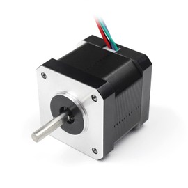 RATTMMOTOR Stepper Motor Nema 17 Stepper Motor, 4-Wire Stepping Motor 45 Ncm (64 ozin) 1.7 A 4-Core Cable 1.8 Degree 2-Phase CNC Motor with 1 m Cable 42 x 42 x 40 mm for 3D Printer/Robot