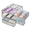 Abnaok 6 Pcs Clothes Storage Organiser for Wardrobe, Foldable Drawer