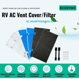 RV A/C Vent Cover & Filter Maintenance Kit For Dometic 3104928.019 AC