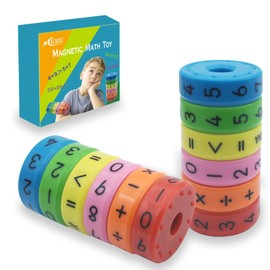 MICKYU Magnetic Number Blocks Toys Abacus Math Learning Counting Toys for Preschool Kids Boys Girls (2set / 12 Blocks)