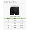 Gagli Men's Underwear Boxer Briefs, Soft Comfortable Underwear with ComfortFlex