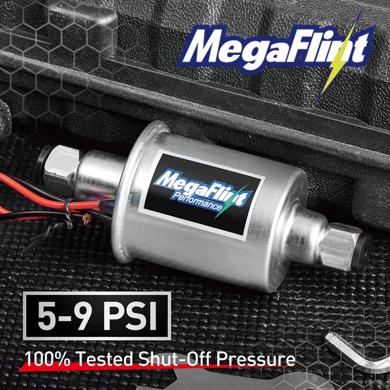 Megaflint Inline Fuel Pump 12V Universal Electric Fuel Pump Low
