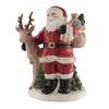 Aynsley Santa and Reindeer Figurine, White, China, 6" x 8"