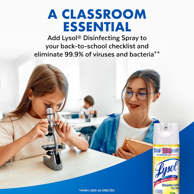 Lysol Disinfectant Spray, Sanitizing and Antibacterial Spray, For Disinfecting and