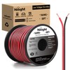 Nilight 50FT 16AWG Copper Clad Aluminum Wire 16/2 Gauge Red