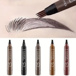 DDISH 방수 눈썹 펜 블레이딩 눈썹 펜슬 4 분할 자연 눈썹 메이크업 5 가지 색상 [01LIGHT BROWN] Waterproof Eyebrow Pen Blading Eyebrow Pencil 4-Section Natural Eyebrow Makeup 5 Colors [01 LIGHT BROWN]