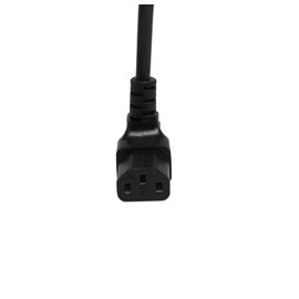 CERRXIAN 7.5In 20CM IEC 320 90 Degree C13 3 Pin Female to C14 3 Pin Male PDU Power Supply Extension Cord for Computer LED HDTV Monitor and Scanner