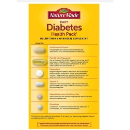 Nature Made Daily Health Pack, 60 Packets Multivitamin Gluten & Sugar Free
