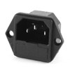 sourcing map IEC 320 C14 Male Inlet Panel Socket Connector