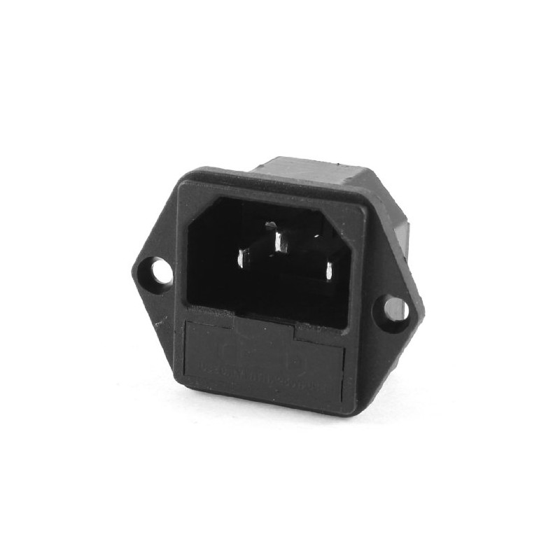 sourcing map IEC 320 C14 Male Inlet Panel Socket Connector