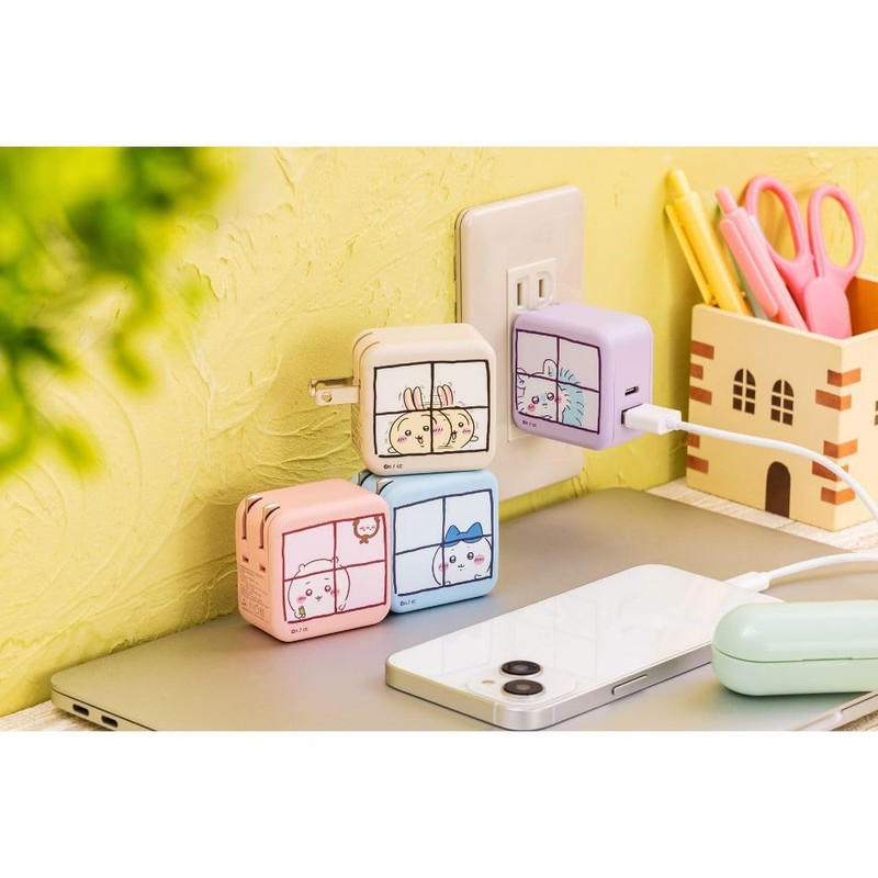 Chiikawa Simultaneous Charging of 2 Devices/32W AC Adapter (Chiikawa)