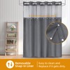 eachope 1 Pack Fabric Snap-in Shower Curtain Liner Replacement,Compatible with