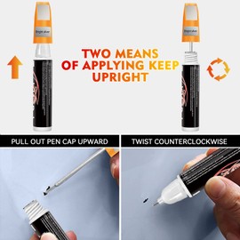Touch Up Paint for Cars, Car Touch Up Paint Silver Fill Paint Pen Automotive Scratch Repair Two-In-One, Easy & Quick Car Scratch Remover (Sliver)
