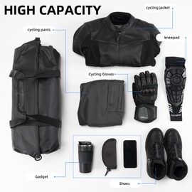 ROCKBROS Waterproof Duffel Bag 20-60L Motorcycle Travel Dry Duffel Bag for Motorcycling Boating Kayaking Camping Fishing Outdoor Adventure for Men Women