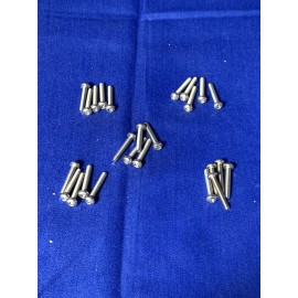 Unbranded #8-32 X 1” Button Socket Allen Hex Head Stainless Steel Screw Bolts (25pcs)