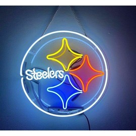 Queen Sense 12"x12" Pittsburghs Sports Team Steeler Neon Sign Acrylic Beer Pub Bar Handmade Wall Decor Neon Light A114PSLA