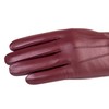 alqqas Winter Fashion Leather Gloves for Women, Warm Cashmere Lining