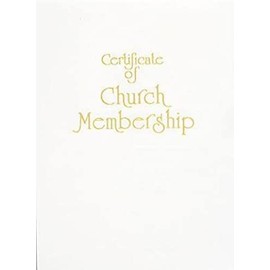 Contemporary Steel-Engraved Church Membership Certificate (Pkg of 3)
