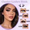 YOCHLEY 608 PCS Individual Eyelashes Lash Clusters, Cluster Lashes Kit