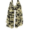 allydrew Elephant Print Scarf Wrap, Beige
