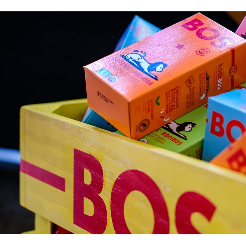 BOS Orange & Ginger Flavoured Organic Rooibos Carton, 50 g,
