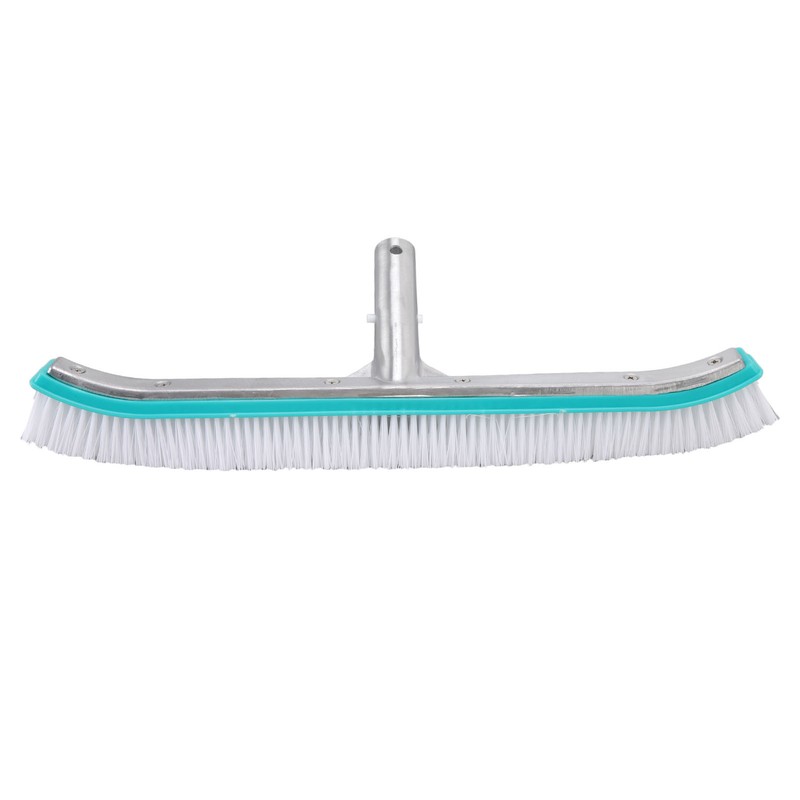 18in Swimming Pool Brush Plastic Nylon Stainless Steel Cleaning Tool