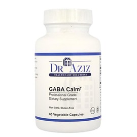 Dr Aziz GABA Calm – Stress Relief & Mood Support Supplement with L-Theanine & GABA – Relaxation & Calm Support – 60 Capsules