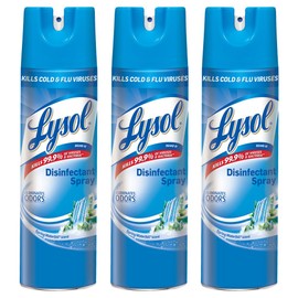 Lysol Professional Disinfectant Spray, Spring Waterfall, 19 oz (3 Pack)