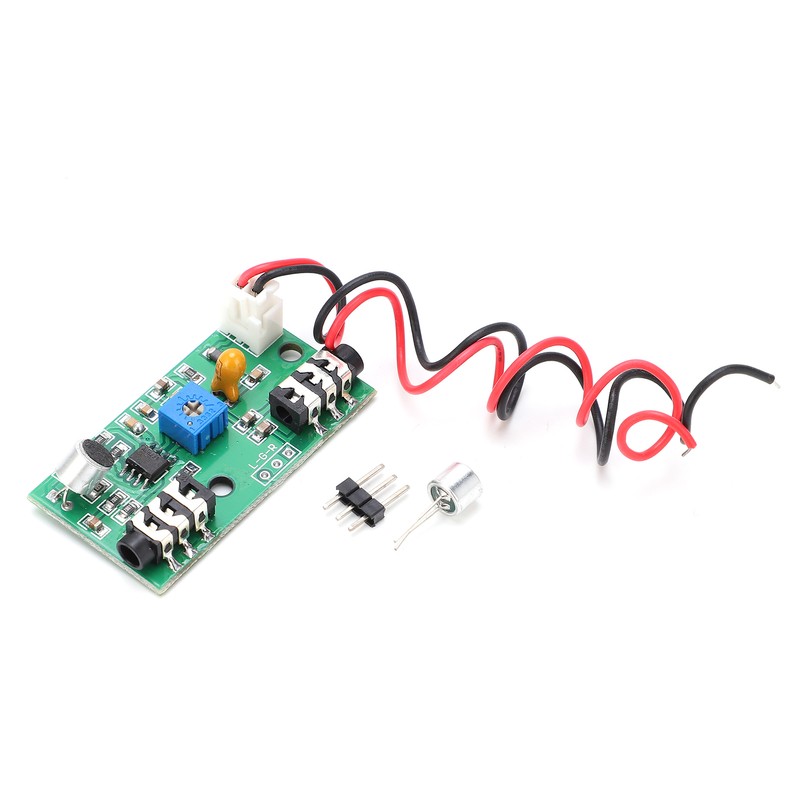 Microphone Board Adjustable Gain Amplifier Module Audio Signal Pickup DC